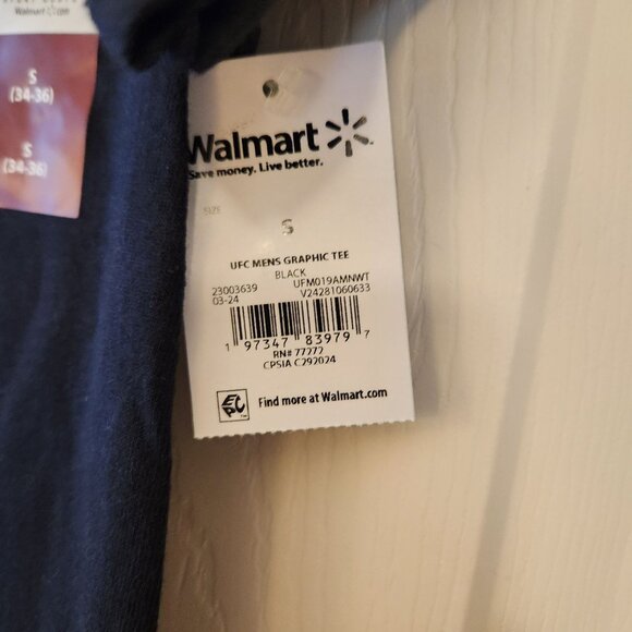 UFC Mens Graphic Tee Worldwide Fighters Design Black 100% Cotton Size S - Picture 4 of 7